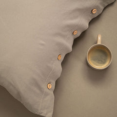 GREY-BEIGE DREAM FITTED SHEET