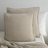 CREAM PILLOWCASE 50X50 CM WITH WOOLEN WEAVE