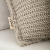 CREAM PILLOWCASE 50X50 CM WITH WOOLEN WEAVE