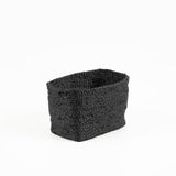 SMALL JUTE BASKET BLACK