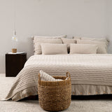  BLANKET WITH CLASSIC BRAID GREY-BEIGE