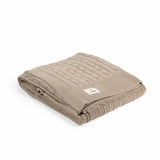  BLANKET WITH CLASSIC BRAID GREY-BEIGE