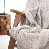 LUXURY BLANKET CREAM-GRAY 