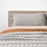 WOOL BRAID GRAY BLANKET