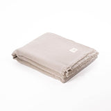 PLED Z WEŁNY Z OZDOBNYM BRZEGIEM BEŻOWY