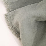 PLED Z WEŁNY Z OZDOBNYM BRZEGIEM OLIWKOWY