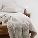 CREAM knitted blanket