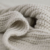 CREAM knitted blanket