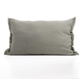 OLIVE WOOL PILLOWCASE 70X50 WITH DECORATIVE EDGE