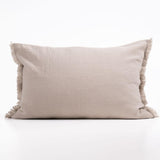 POSZEWKA 70X50 Z WEŁNY Z OZDOBNYM BRZEGIEM BEŻOWA