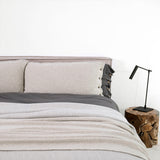 PILLOWCASE 90X50 CLASSIC PREMIUM CREAM-GRAY