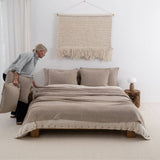 POSZEWKA GŁADKA 70X50 CM BEŻOWA