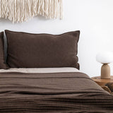 POSZEWKA GŁADKA 90X50 CM BRĄZOWA