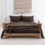 POSZEWKA GŁADKA 90X50 CM BRĄZOWA