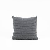 PILLOWCASE WITH BRAID 50X50 GRAPHITE