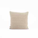 PILLOWCASE WITH BRAID 50X50 GREY-BEIGE