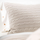 PILLOWCASE WITH BRAID 70X50 BEIGE