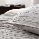 PILLOWCASE WITH BRAID 70X50 GREY