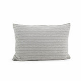 PILLOWCASE WITH BRAID 70X50 GREY
