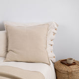 LARGE WOOL PILLOWCASE BEIGE