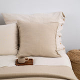 LARGE WOOL PILLOWCASE BEIGE