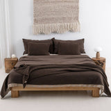 POSZEWKA ZE SPLOTEM 60X40 CM BRĄZOWA