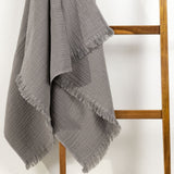 RĘCZNIK KĄPIELOWY BOHO GRAFITOWY