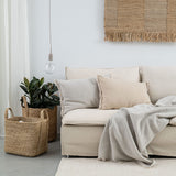 HERRINGBONE BLANKET LIGHT GRAY