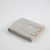 HERRINGBONE BLANKET LIGHT GRAY