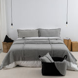 LONG WOOL PILLOWCASE ASH