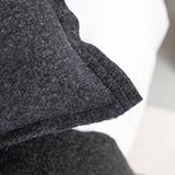 LONG WOOL PILLOWCASE ANTHRACITE