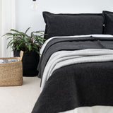 LONG WOOL PILLOWCASE ANTHRACITE