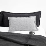 LONG WOOL PILLOWCASE ANTHRACITE