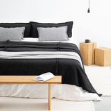 LONG WOOL PILLOWCASE ANTHRACITE