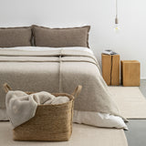 LONG WOOL PILLOWCASE BEIGE 