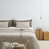 LONG WOOL PILLOWCASE BEIGE 