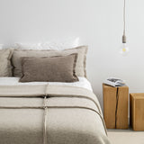 LONG WOOL PILLOWCASE CREAM