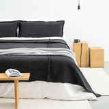 LONG WOOL PILLOWCASE ANTHRACITE