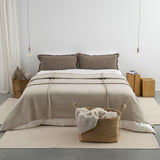 LONG WOOL PILLOWCASE BEIGE 