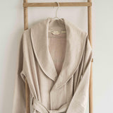 COZY BATHROBE WITH SCARF BEIGE