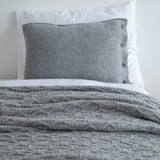 LUXURY BLANKET WITH PATTERN GRAY 