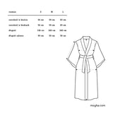 SZLAFROK KIMONO GRANATOWY