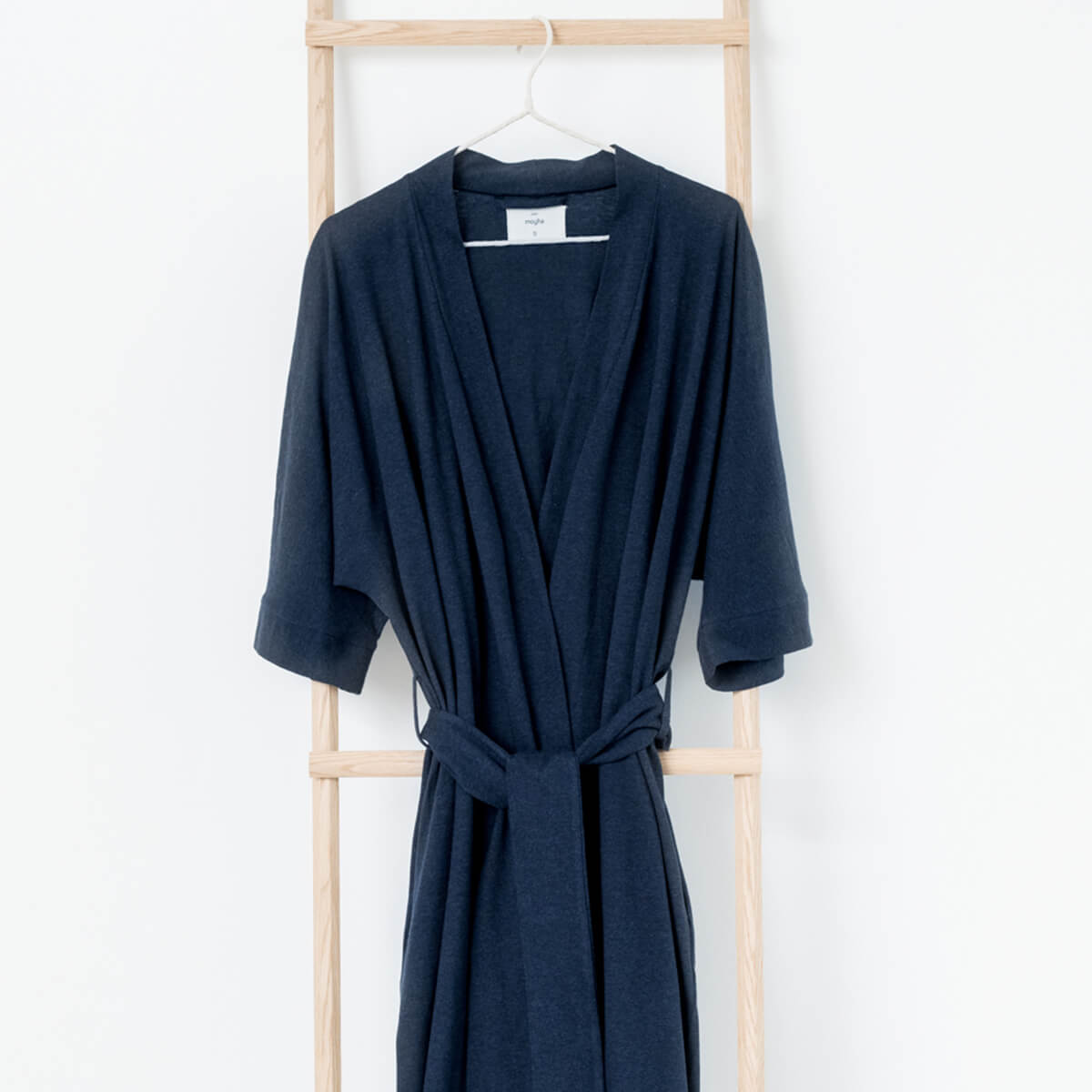 SZLAFROK KIMONO GRANATOWY